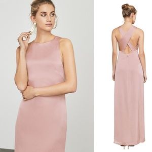 BCBG Margita Crisscross-Back Maxi Dress Gown NEW